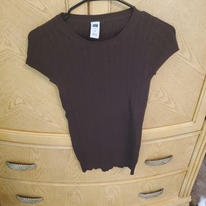 Gap brown cap sleeve lightweight sweater. Small. Excellent condition